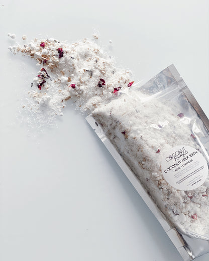 Lavender | Rose | Oatmeal || Coconut Milk Bath 8.5 OZ.